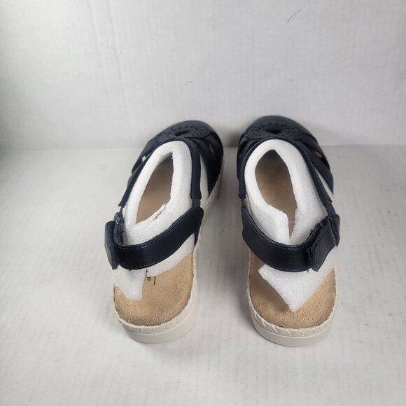 Easy Street Women Comfort Wave Tilda Adjustable Black Cut-Out Sandals Size 6.5 - Picture 4 of 8